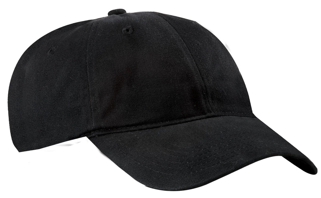 Port Authority Brushed Twill Low Profile Cap. CP77 - Black - front