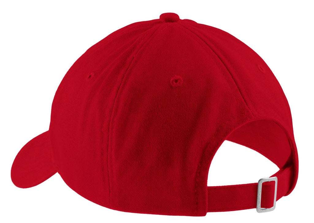 Port Authority Brushed Twill Low Profile Cap. CP77 - Red - back
