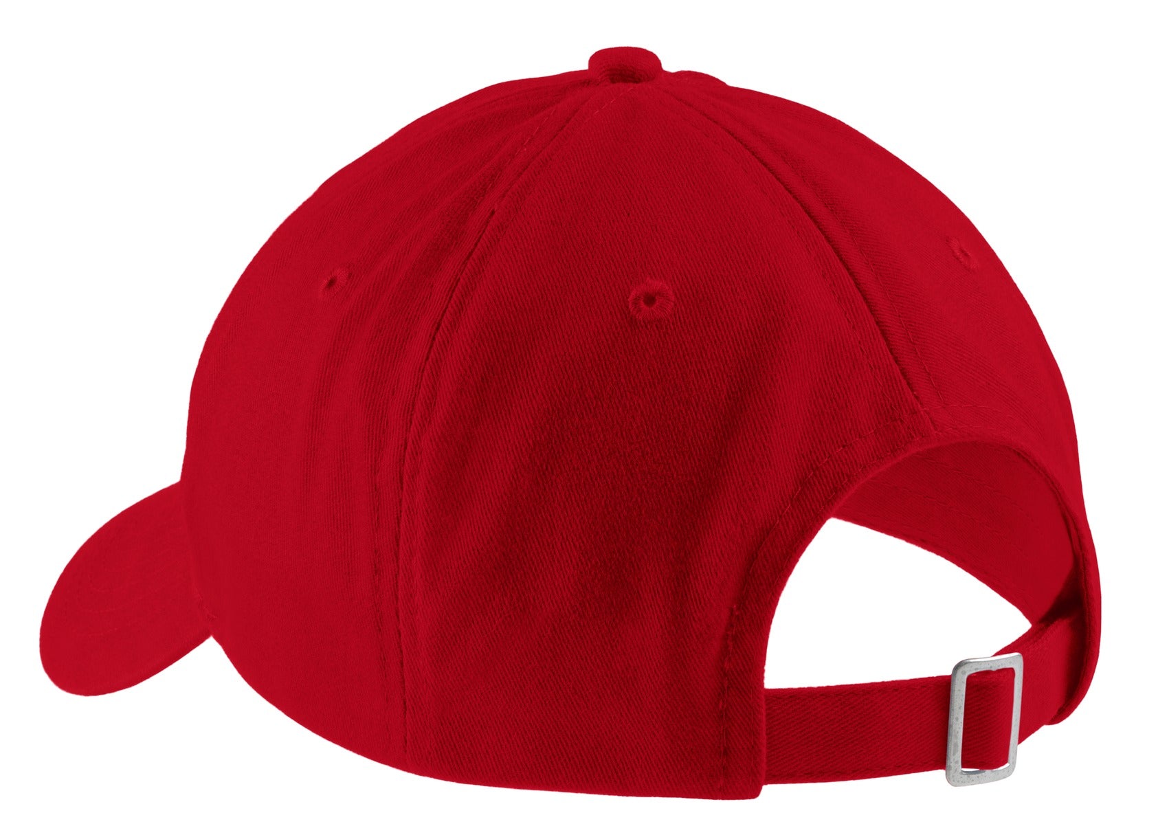 Port Authority Brushed Twill Low Profile Cap. CP77 - Red - back
