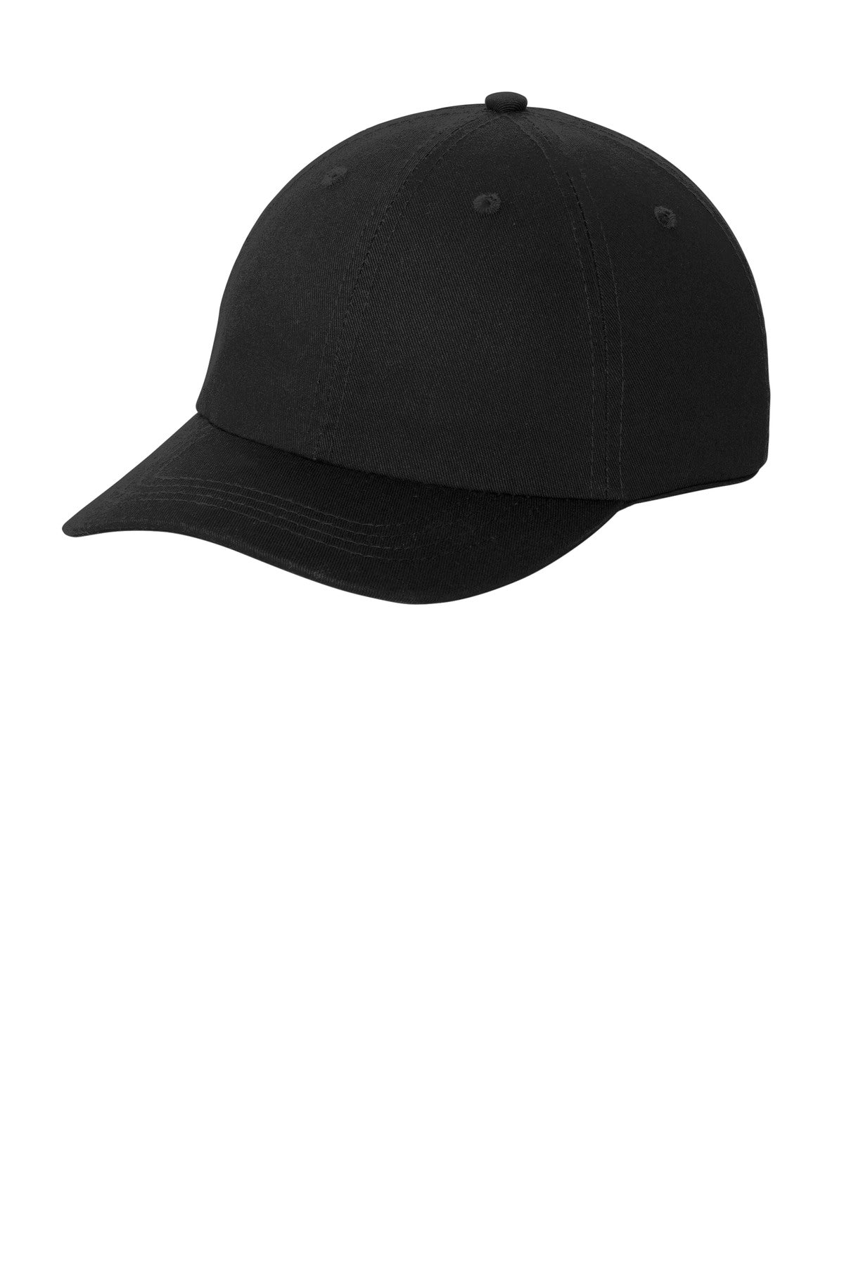 Port Authority Washed Twill Cap. CP78 - Black - front