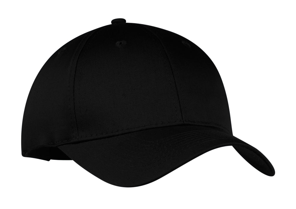 Port Authority Six-Panel Twill Cap. CP80 - Black - front