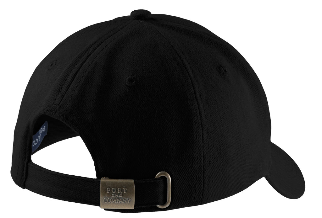 Port Authority Brushed Twill Cap. CP82 - Black - back