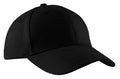 Port Authority Brushed Twill Cap. CP82 - Black - front