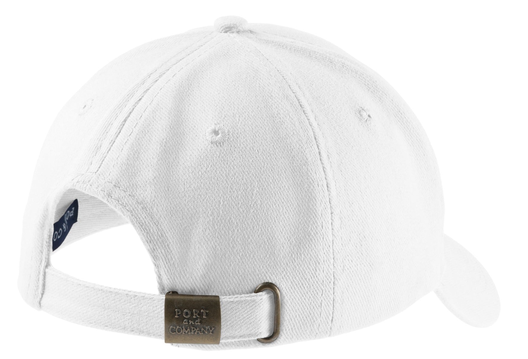 Port Authority Brushed Twill Cap. CP82 - White - back