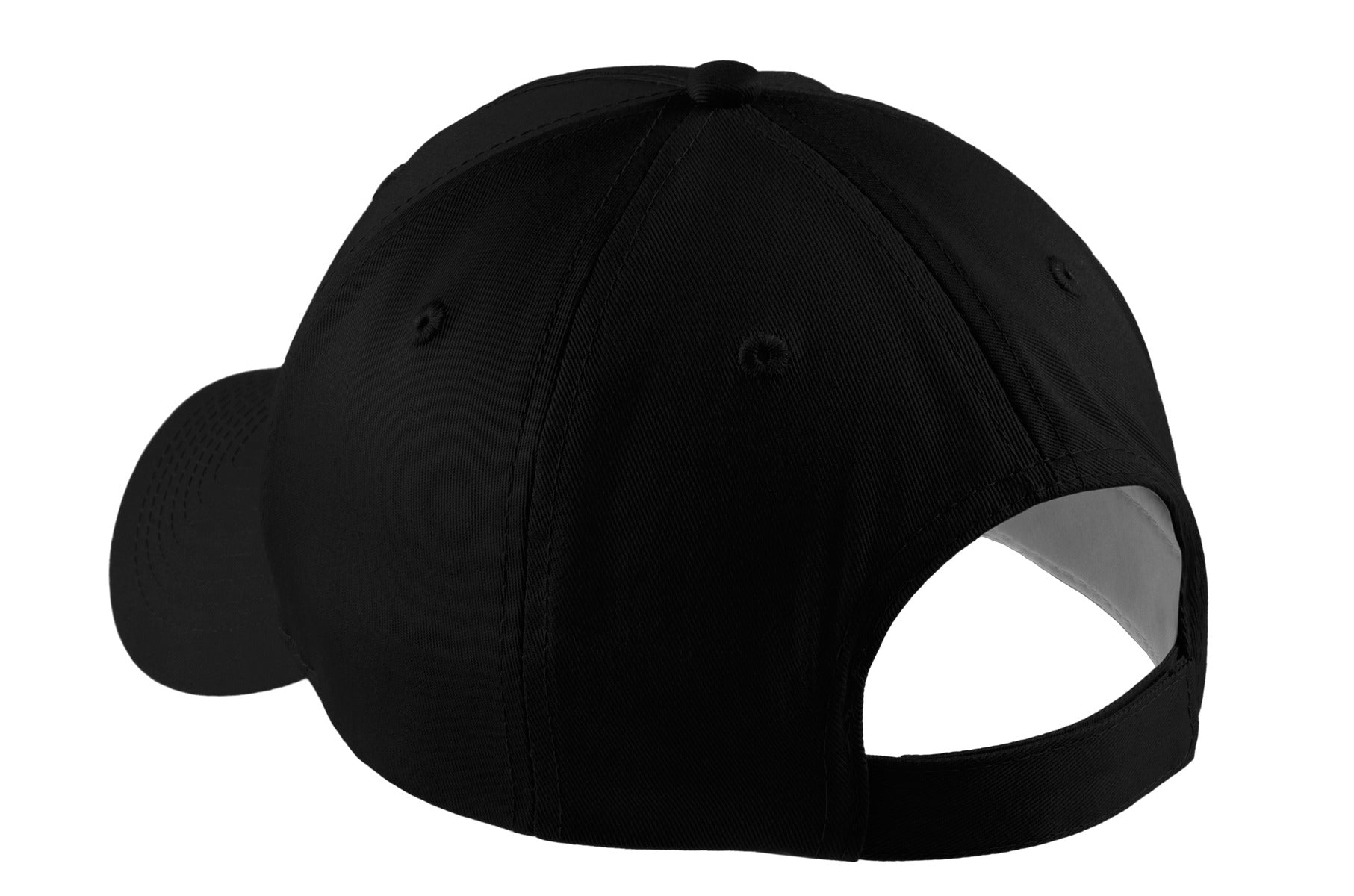 Port Authority Five-Panel Twill Cap. CP86 - Black - back