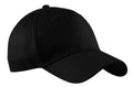 Port Authority Five-Panel Twill Cap. CP86 - Black - front