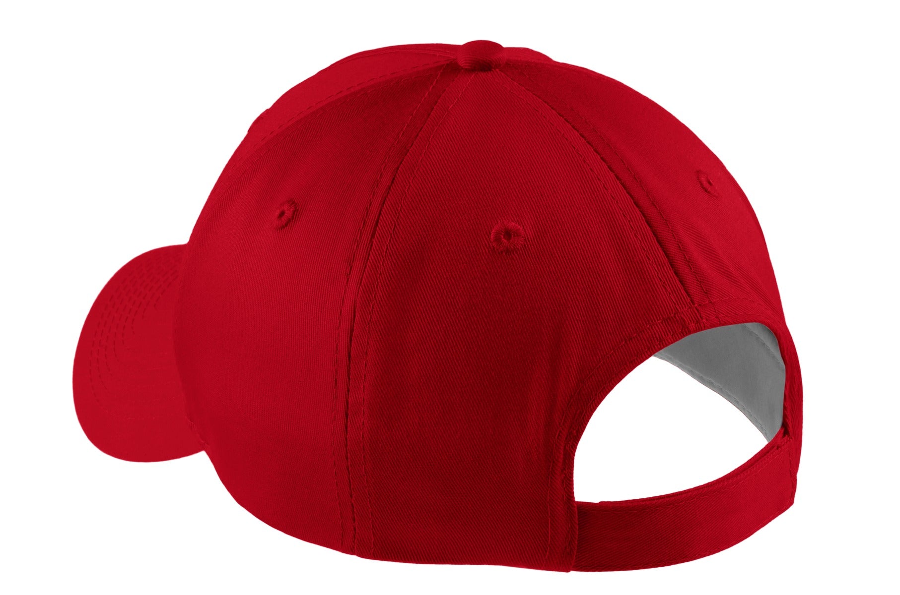 Port Authority Five-Panel Twill Cap. CP86 - Red - back