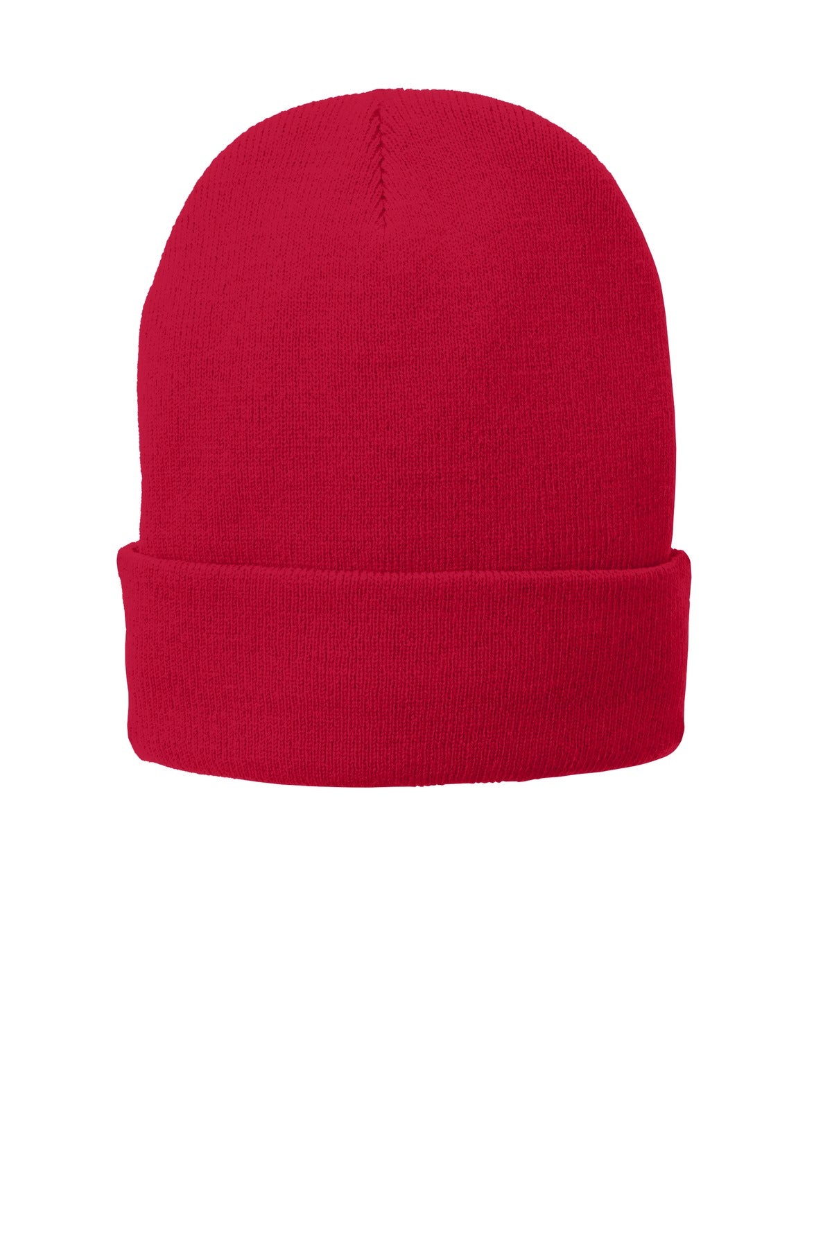 Port Authority Fleece-Lined Knit Cap. CP90L - Athletic Red - front