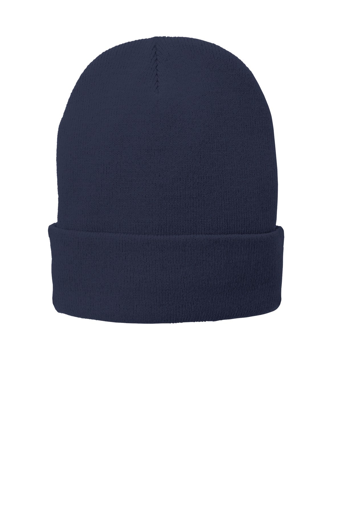 Port Authority Fleece-Lined Knit Cap. CP90L - Navy - front
