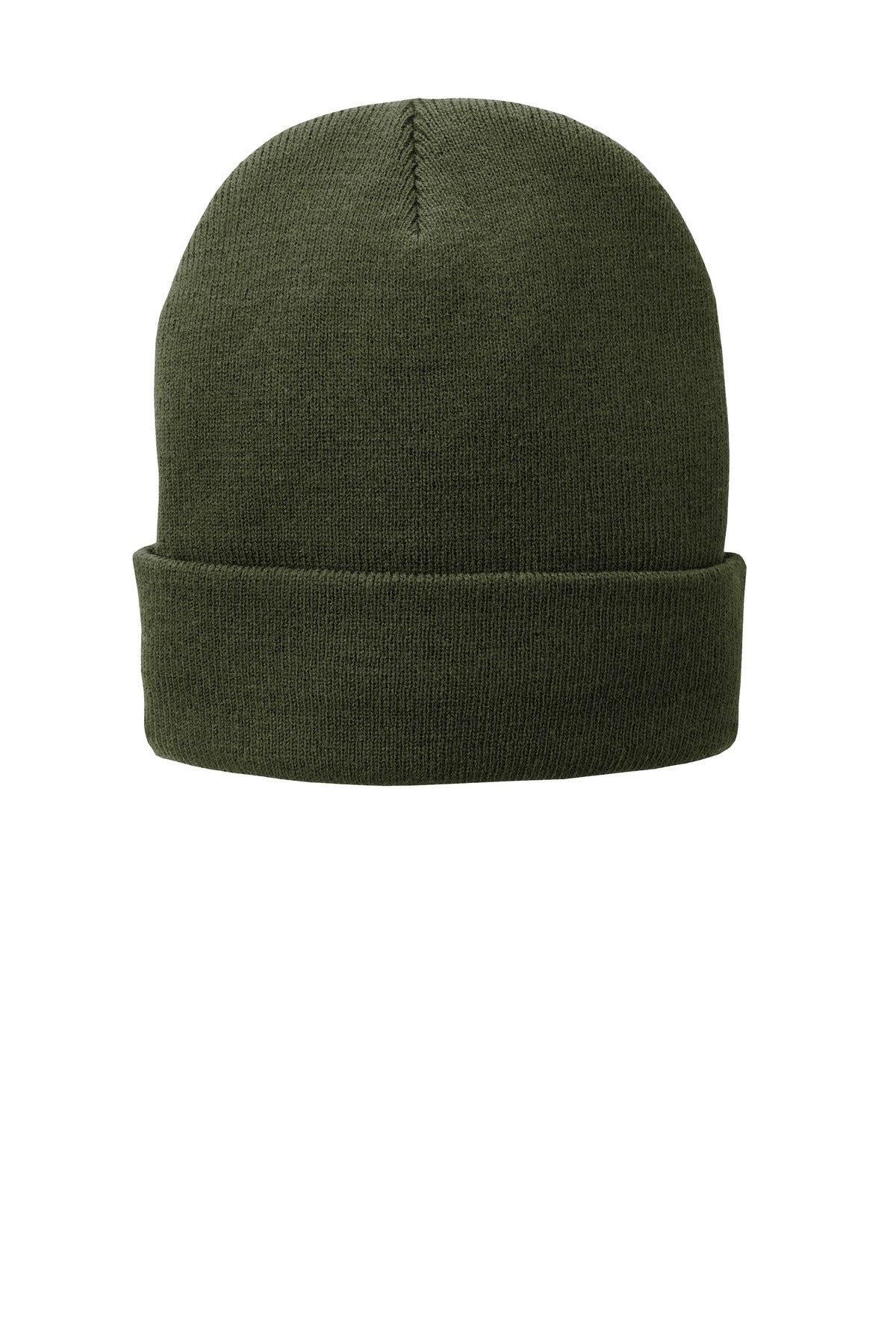 Port Authority Fleece-Lined Knit Cap. CP90L - Olive Drab Green - front