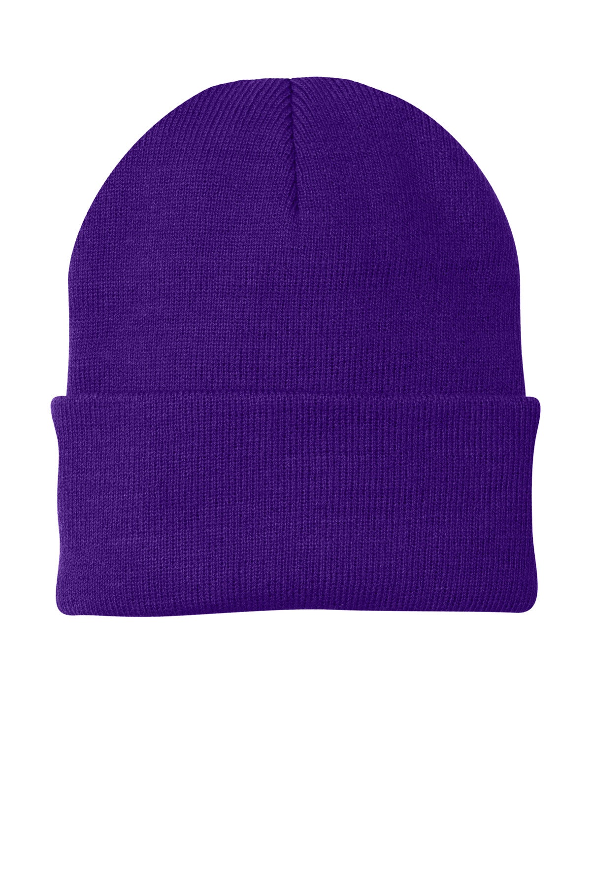 Port Authority Knit Cap. CP90 - Athletic Purple - front