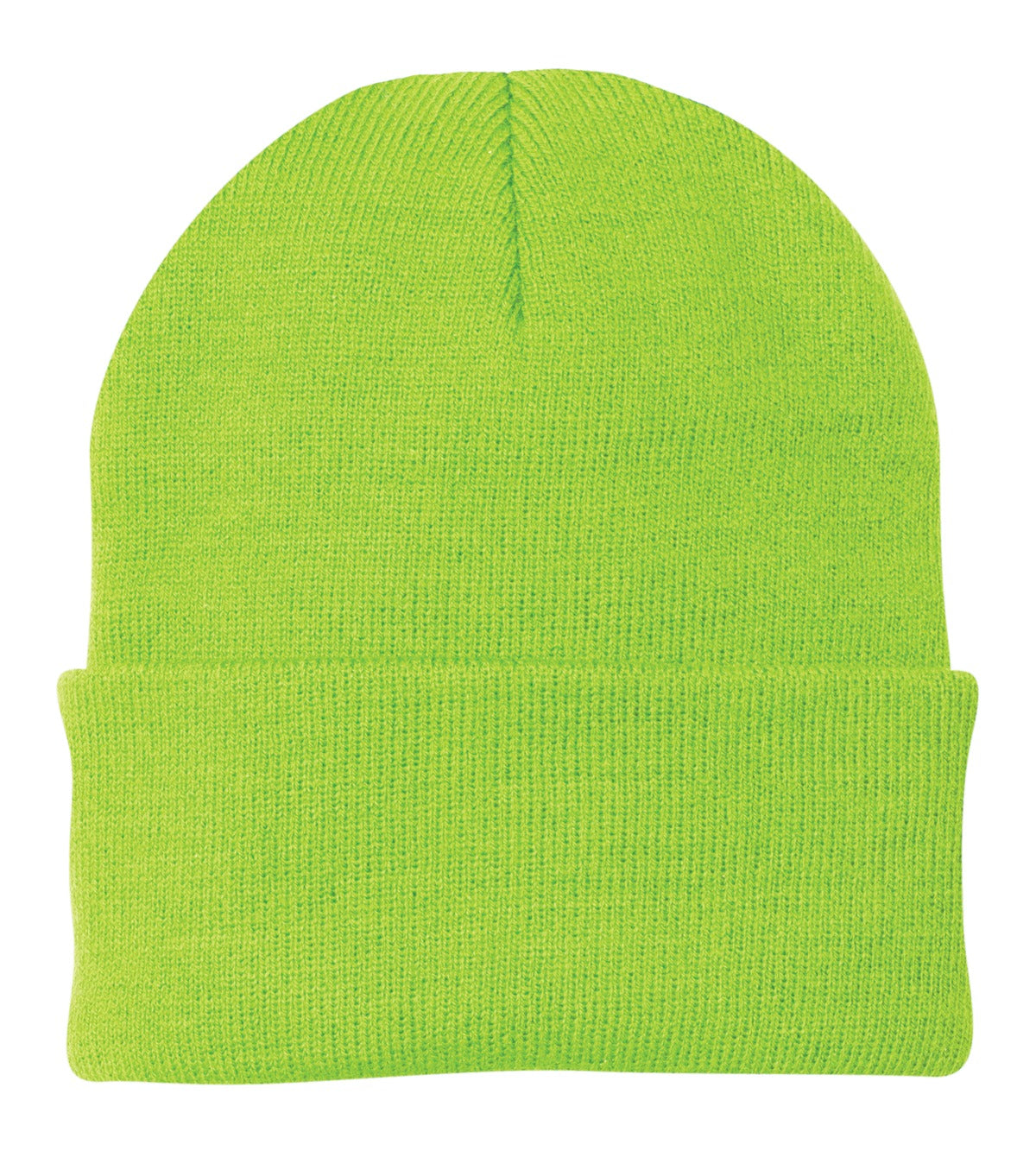 Port Authority Knit Cap. CP90 - Neon Green - front