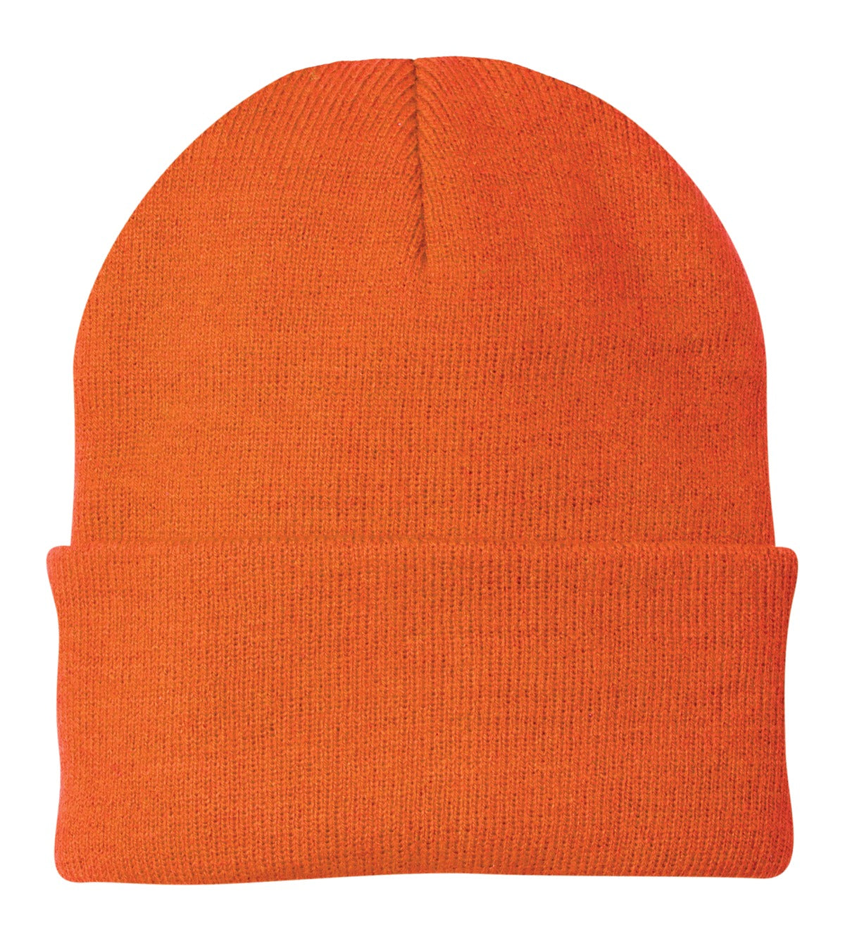 Port Authority Knit Cap. CP90 - Neon Orange - front