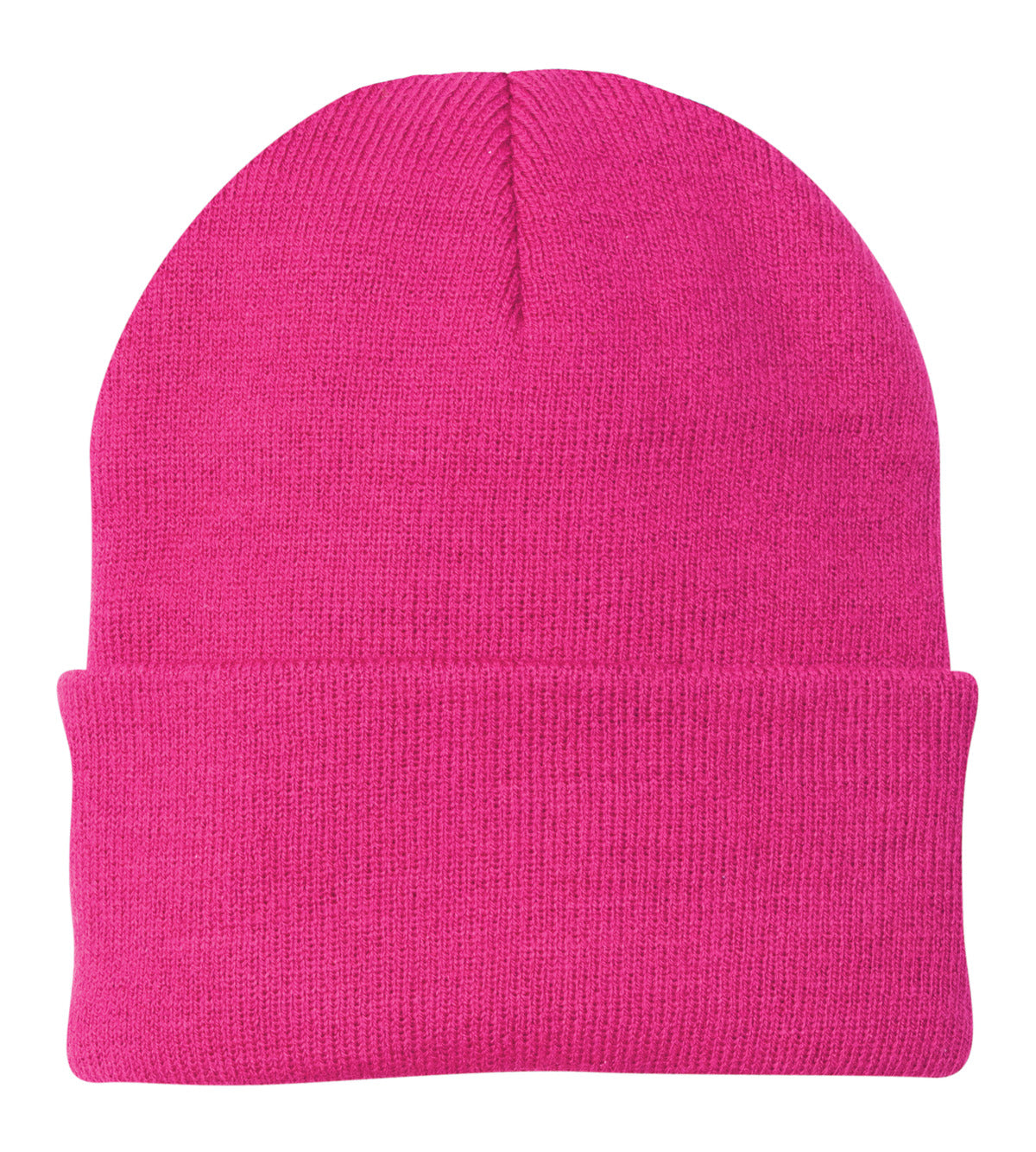 Port Authority Knit Cap. CP90 - Neon Pink Glo - front