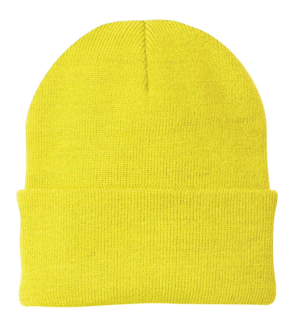 Port Authority Knit Cap. CP90 - Neon Yellow - front