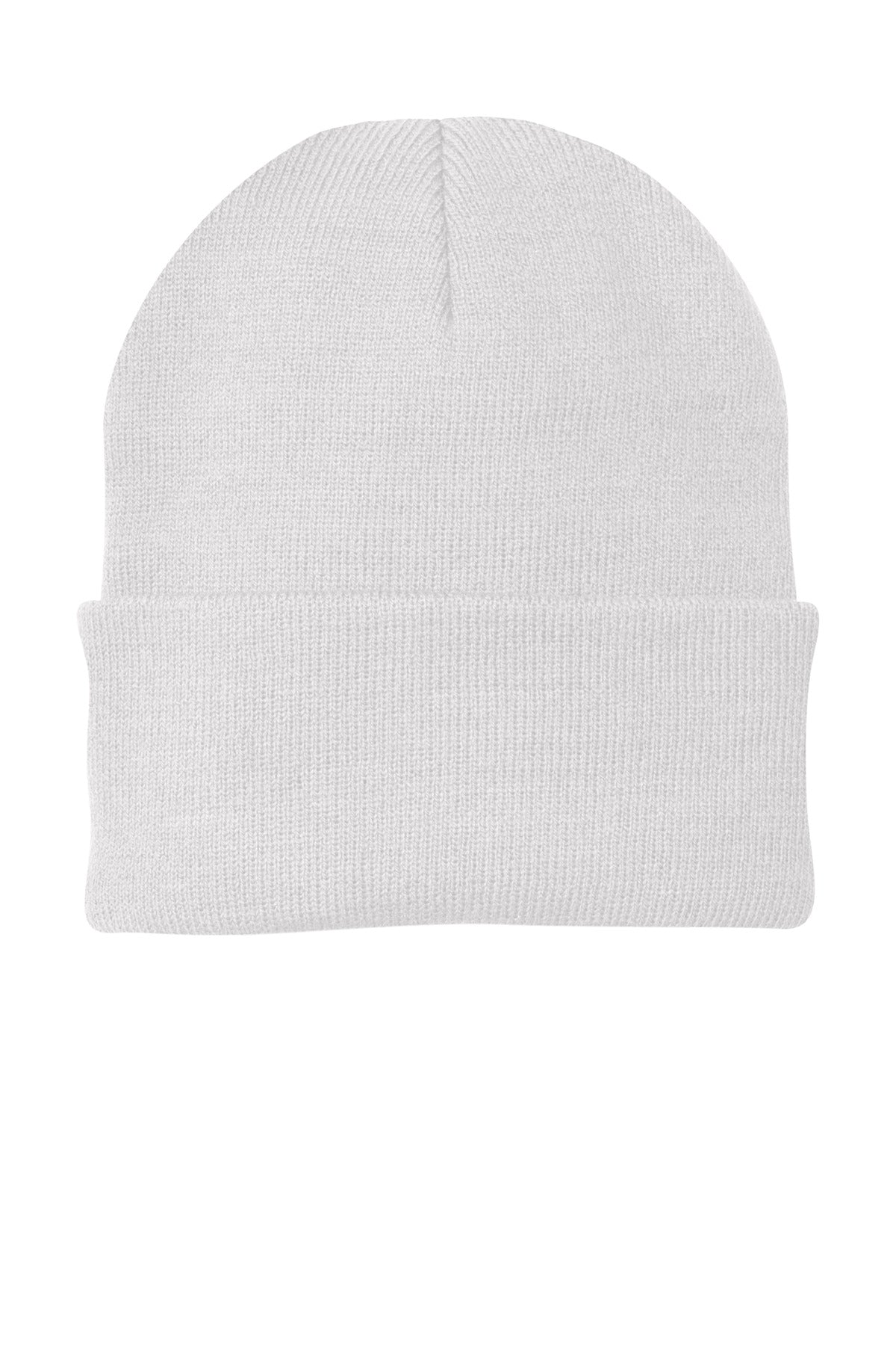 Port Authority Knit Cap. CP90 - White - front