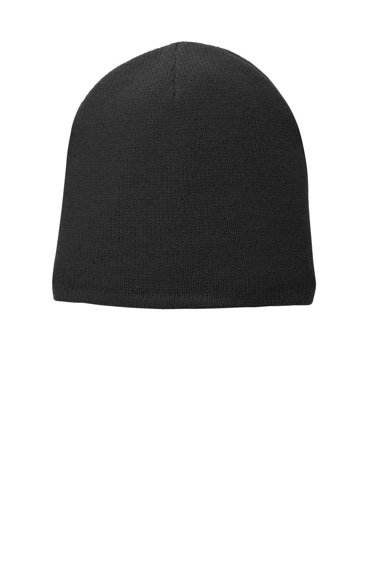 Port Authority Fleece-Lined Beanie Cap. CP91L - Black - front