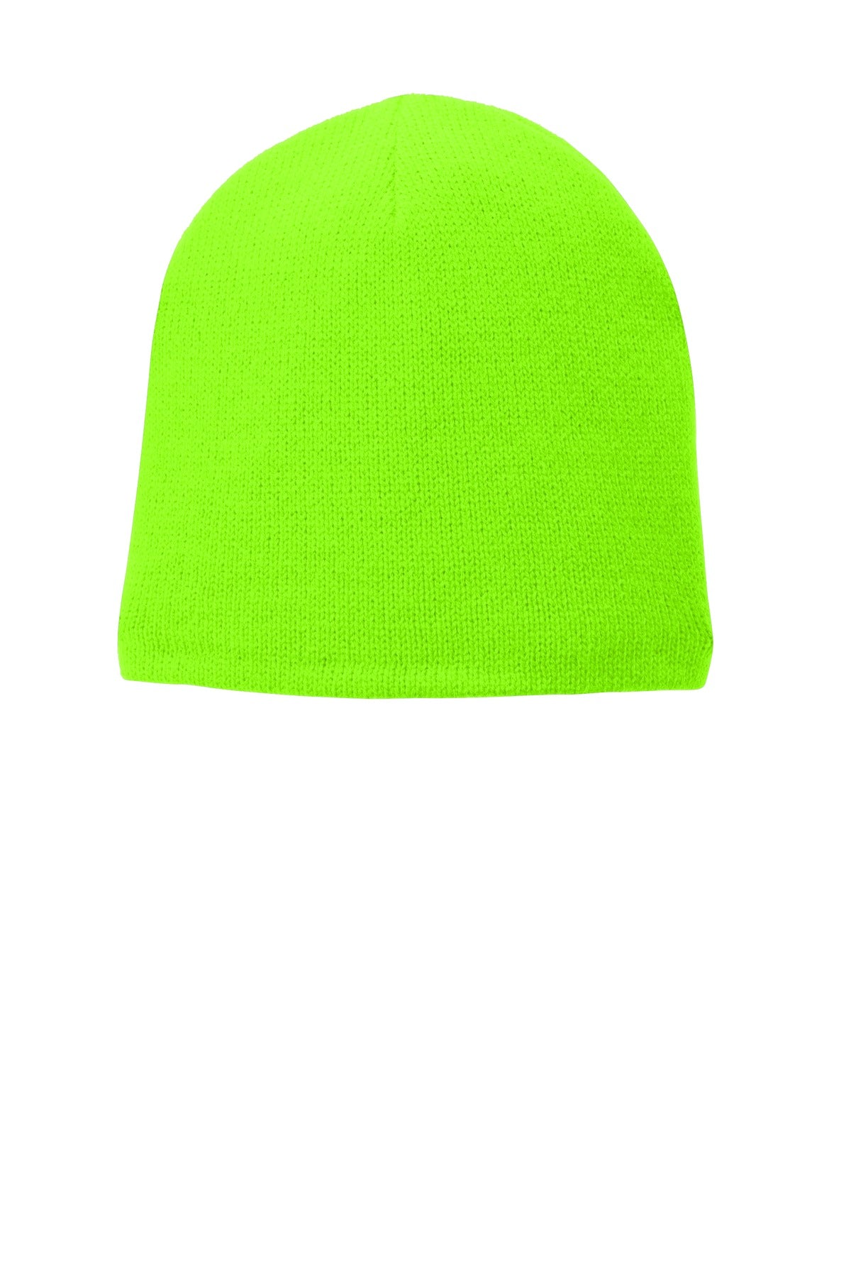 Port Authority Fleece-Lined Beanie Cap. CP91L - Neon Green - front