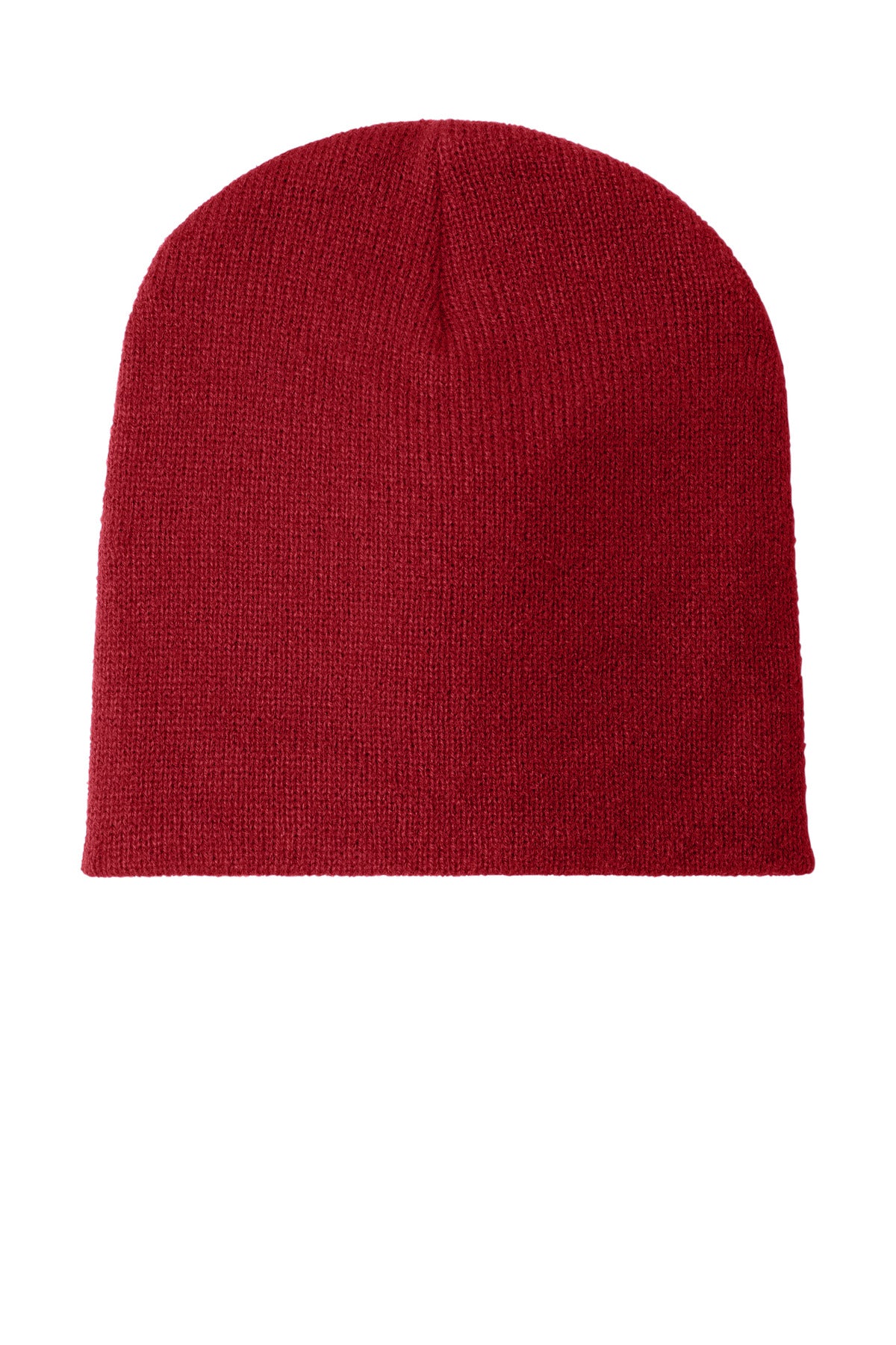 Port Authority Beanie Cap. CP91 - Athletic Red - front