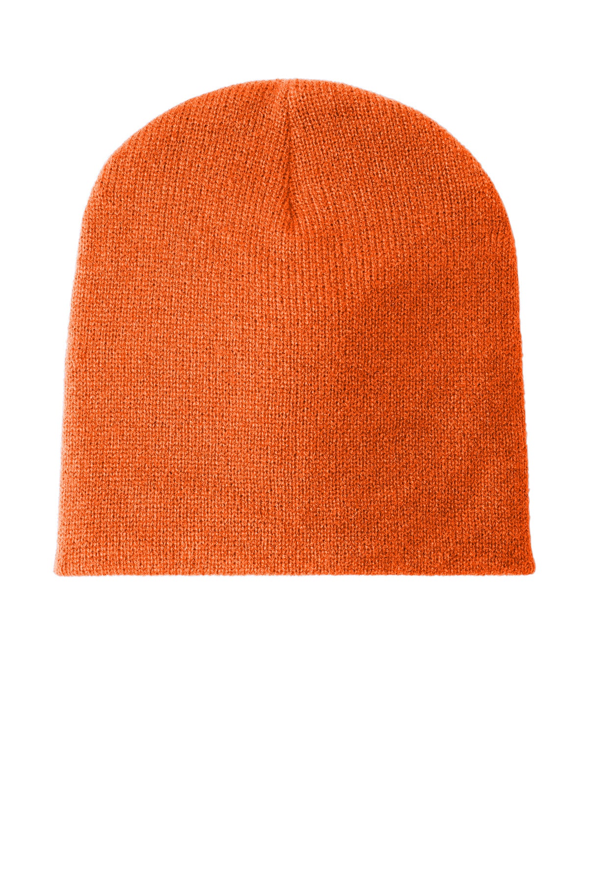Port Authority Beanie Cap. CP91 - Neon Orange - front