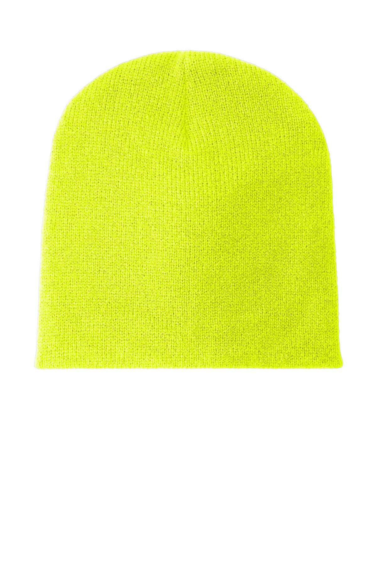Port Authority Beanie Cap. CP91 - Neon Yellow - front