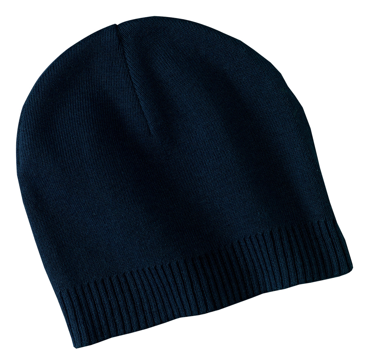 Port Authority 100% Cotton Beanie. CP95 - Navy - front