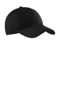 Port Authority Soft Brushed Canvas Cap. CP96 - Black - front