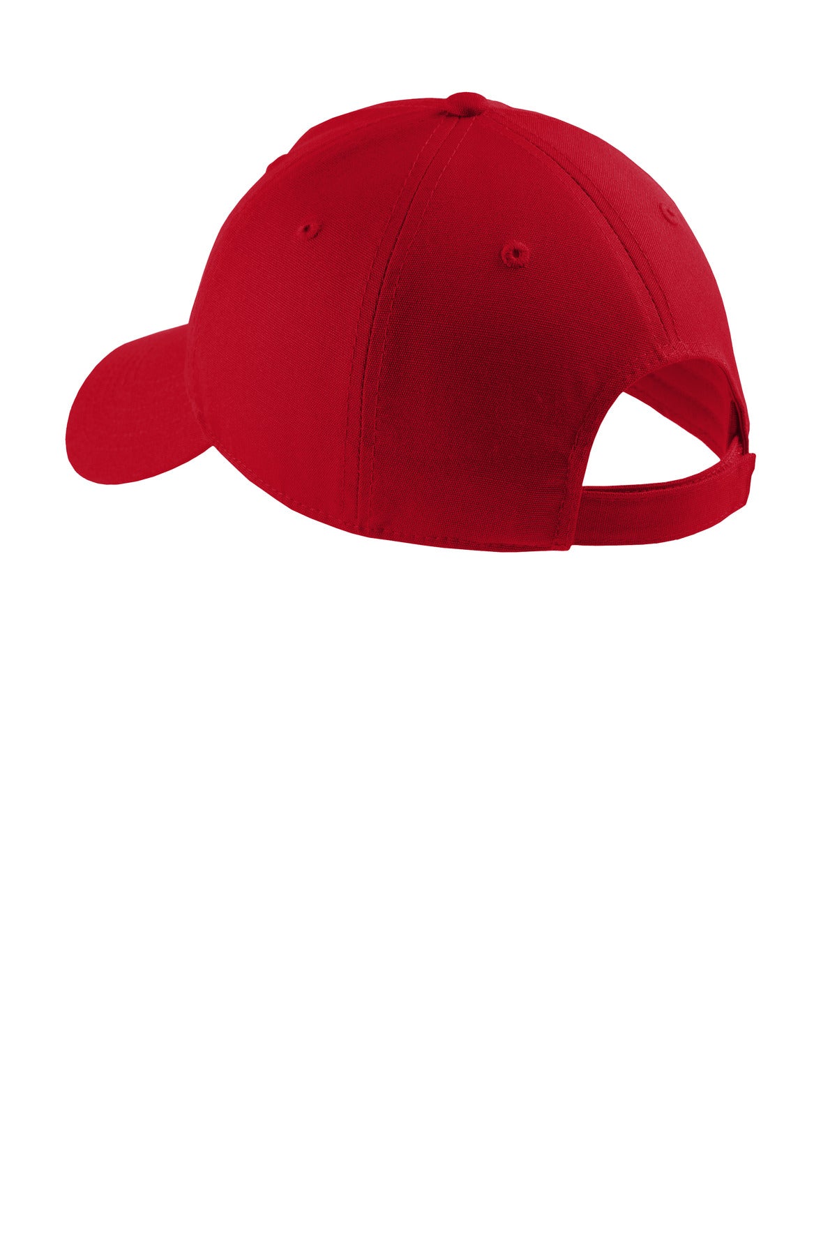 Port Authority Soft Brushed Canvas Cap. CP96 - Red - back
