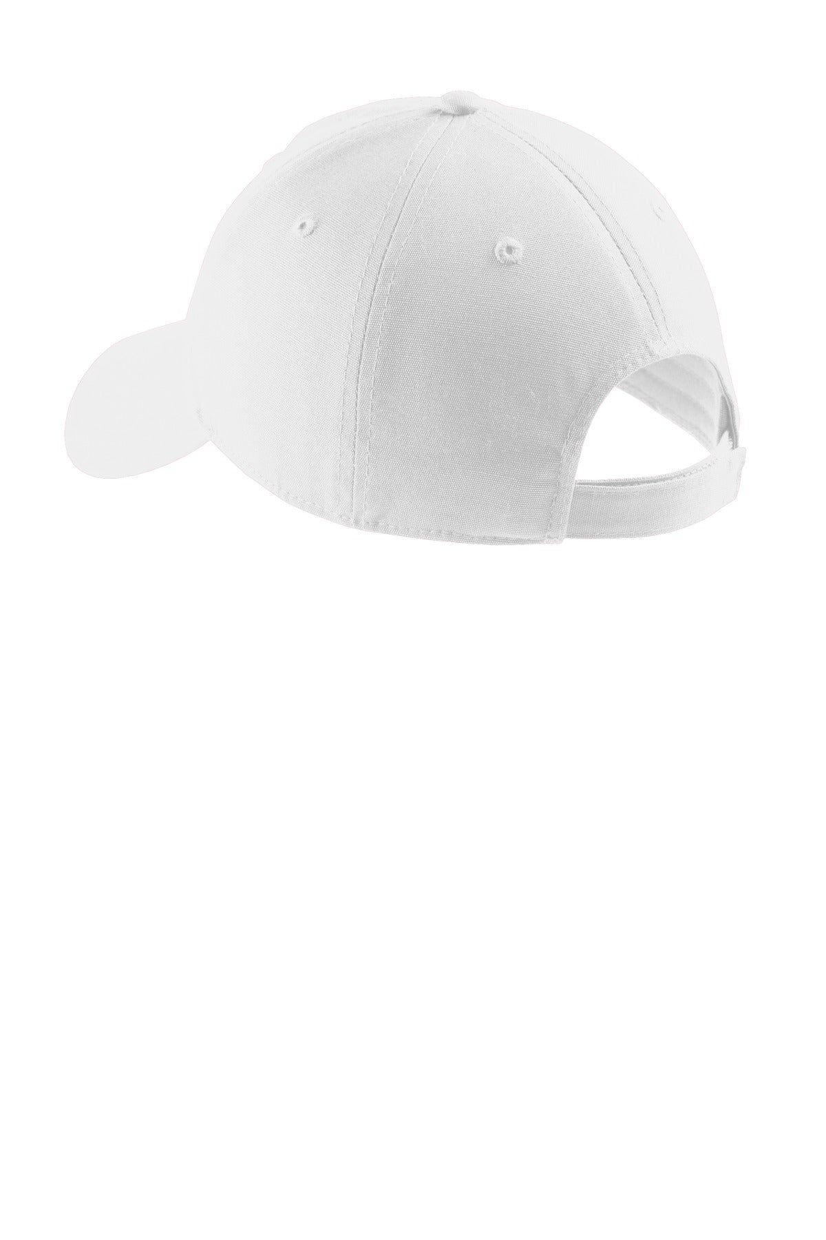 Port Authority Soft Brushed Canvas Cap. CP96 - White - back