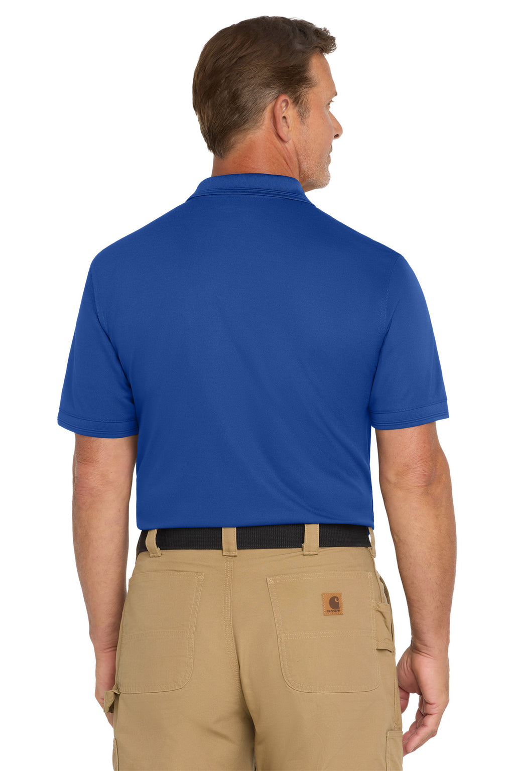 CornerStone Industrial Snag-Proof Pique Pocket Polo. CS4020P - Royal - back