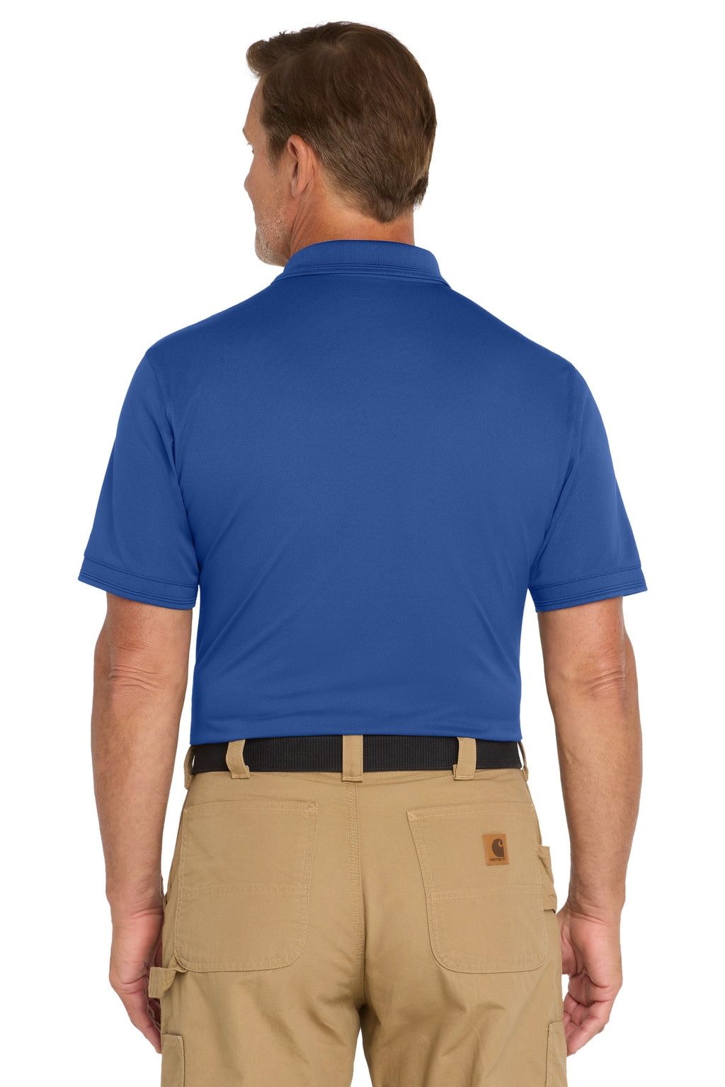 CornerStone Industrial Snag-Proof Pique Polo. CS4020 - Royal - back