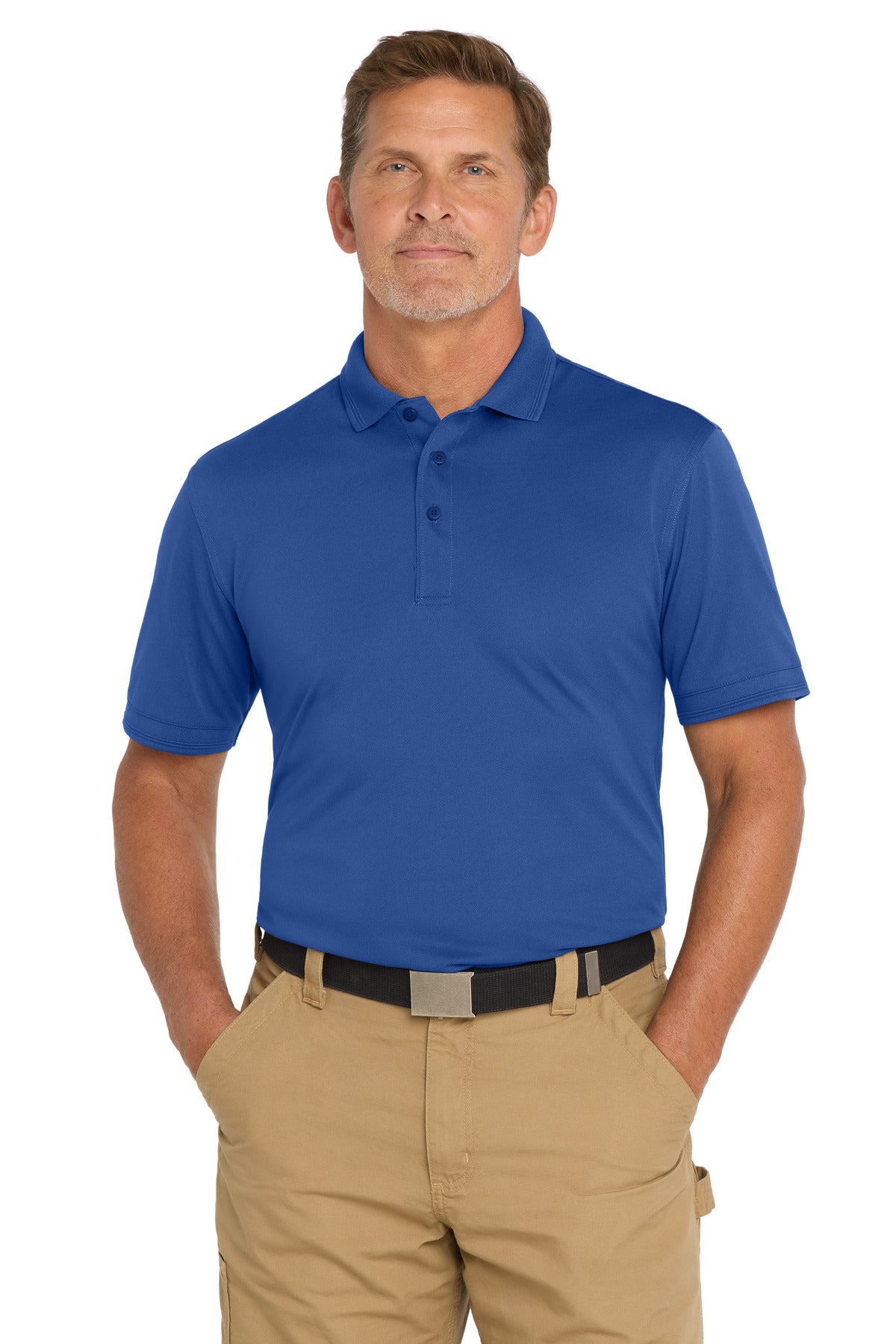 CornerStone Industrial Snag-Proof Pique Polo. CS4020 - Royal - front