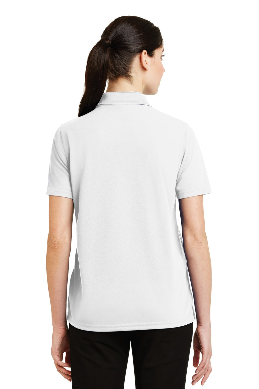 DISCONTINUED CornerStone - Ladies Industrial Pique Polo. CS403 - White - back