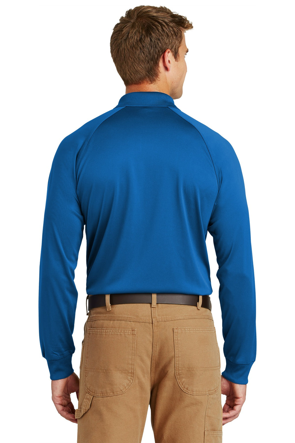 CornerStone - Select Long Sleeve Snag-Proof Tactical Polo. CS410LS - Royal - back