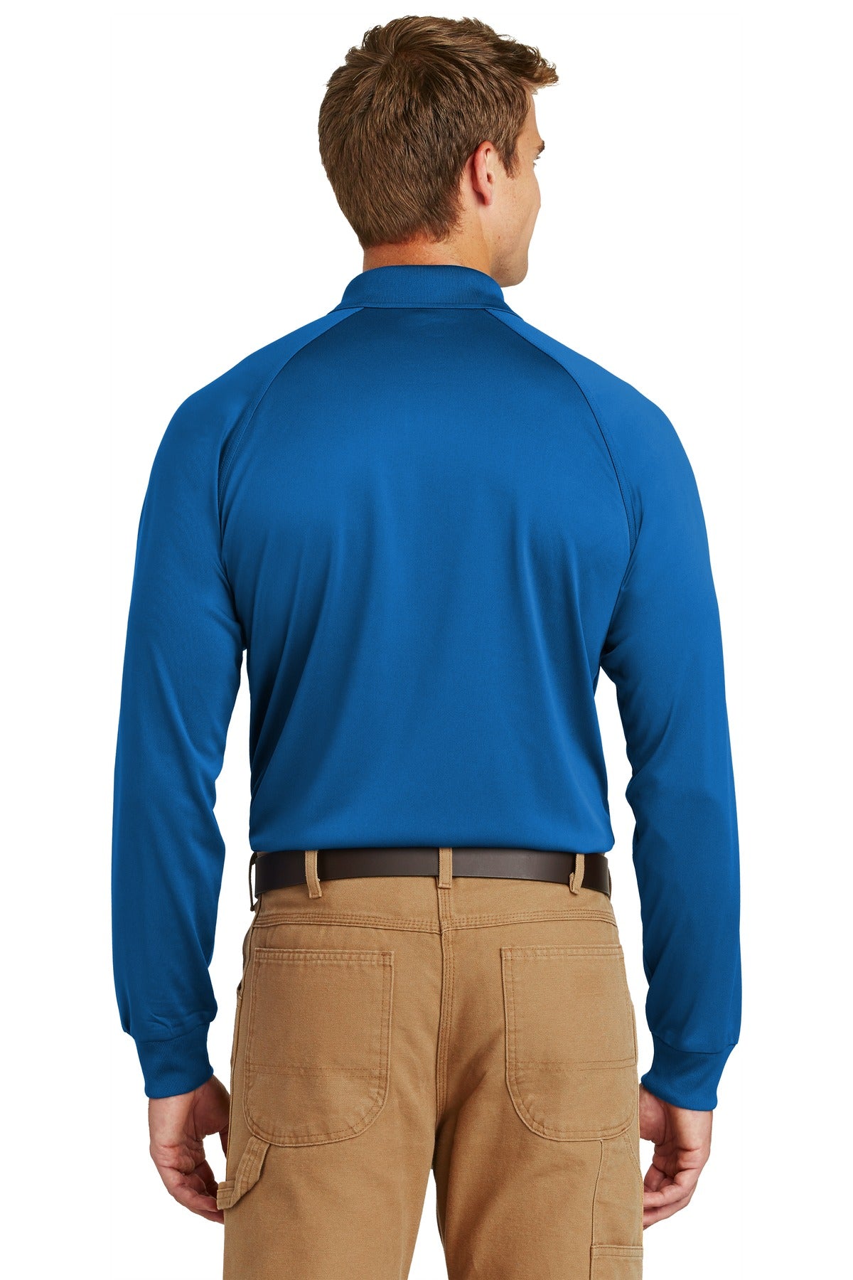 CornerStone - Select Long Sleeve Snag-Proof Tactical Polo. CS410LS - Royal - back
