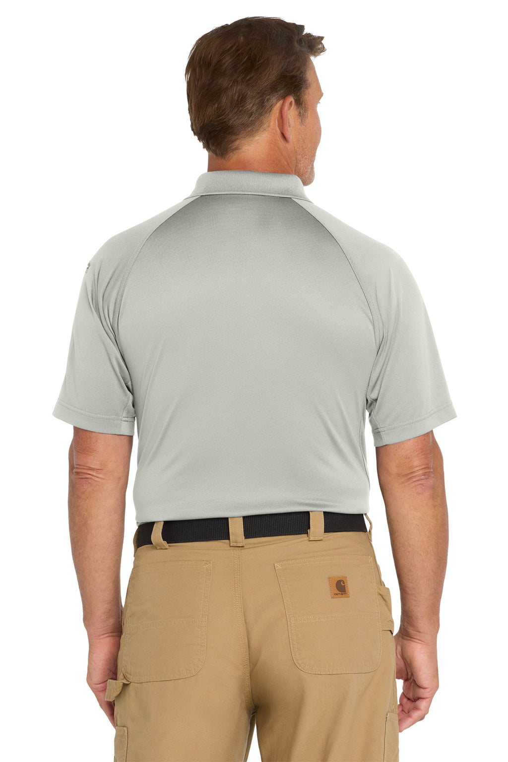 CornerStone - Select Snag-Proof Tactical Polo. CS410 - Light Grey - back