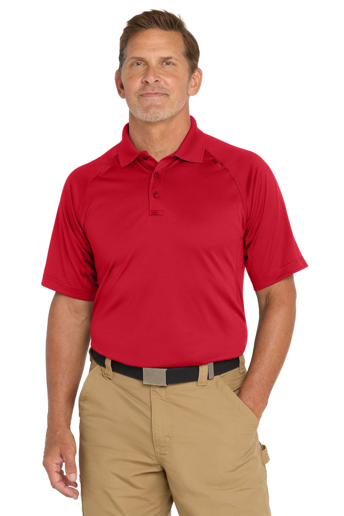 CornerStone - Select Snag-Proof Tactical Polo. CS410 - Red - front