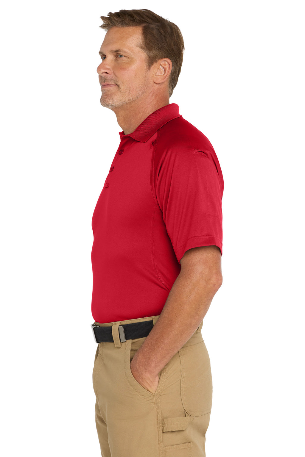 CornerStone - Select Snag-Proof Tactical Polo. CS410 - Red - side
