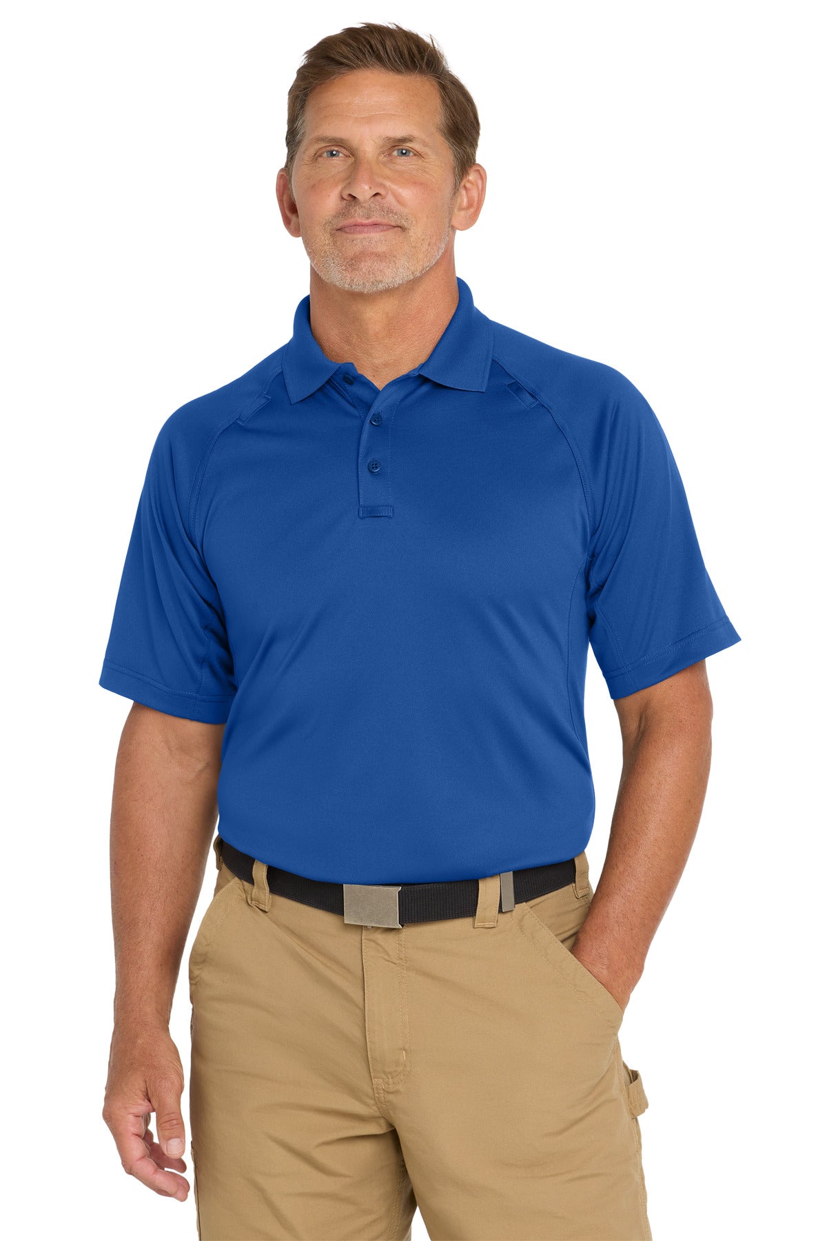CornerStone - Select Snag-Proof Tactical Polo. CS410 - Royal - front