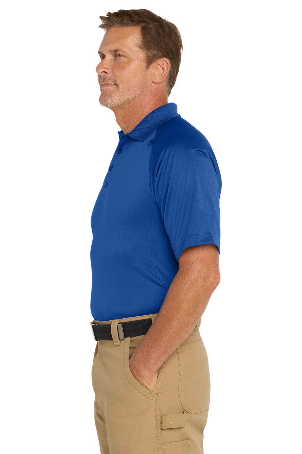 CornerStone - Select Snag-Proof Tactical Polo. CS410 - Royal - side