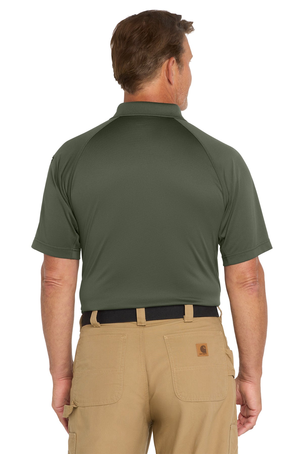 CornerStone - Select Snag-Proof Tactical Polo. CS410 - Tactical Green - back