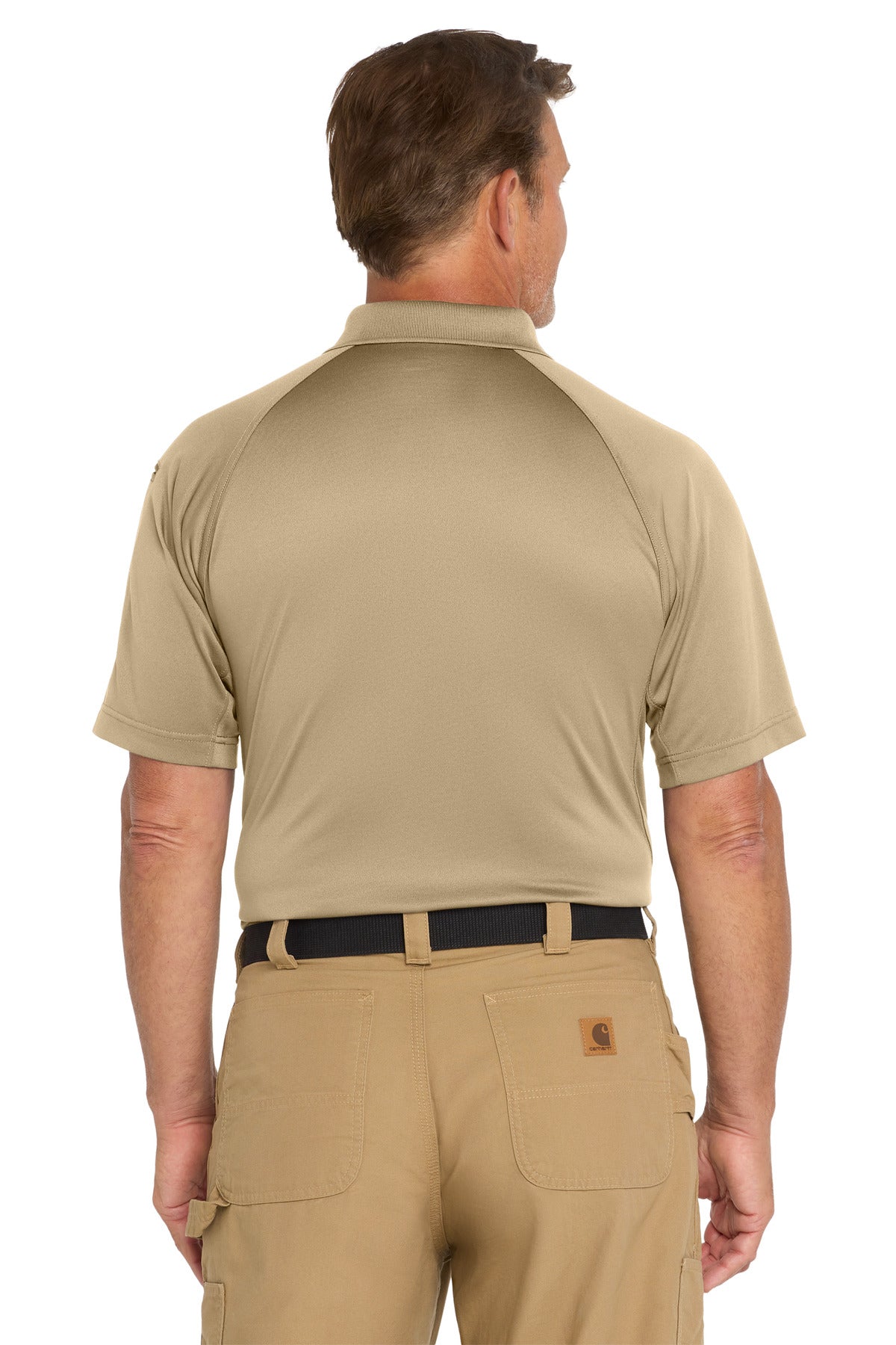CornerStone - Select Snag-Proof Tactical Polo. CS410 - Tan - back