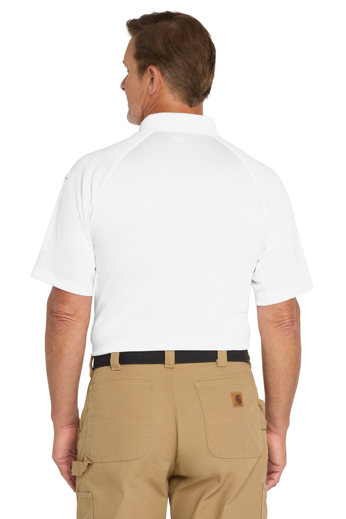 CornerStone - Select Snag-Proof Tactical Polo. CS410 - White - back