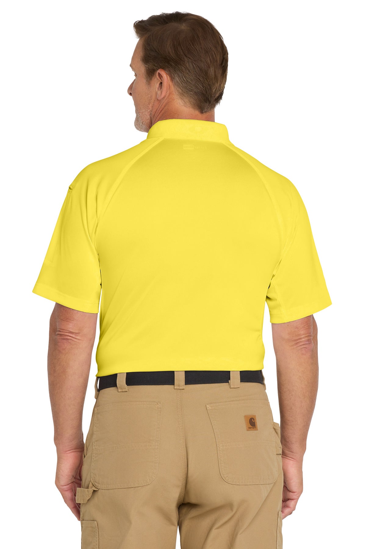 CornerStone - Select Snag-Proof Tactical Polo. CS410 - Yellow - back