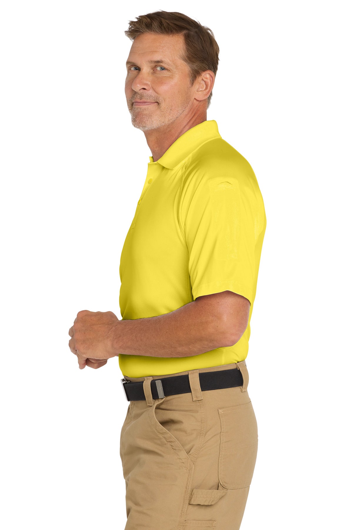 CornerStone - Select Snag-Proof Tactical Polo. CS410 - Yellow - side