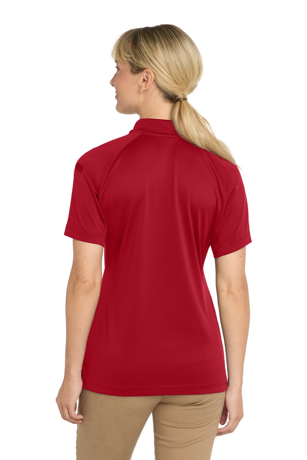 CornerStone Women's Select Snag-Proof Tactical Polo. CS411 - Red - back