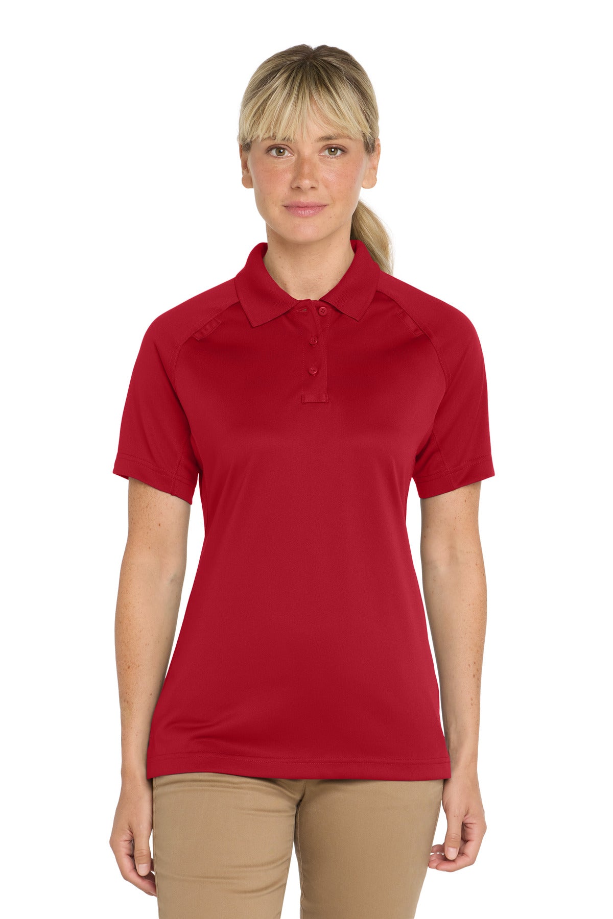 CornerStone Women's Select Snag-Proof Tactical Polo. CS411 - Red - front