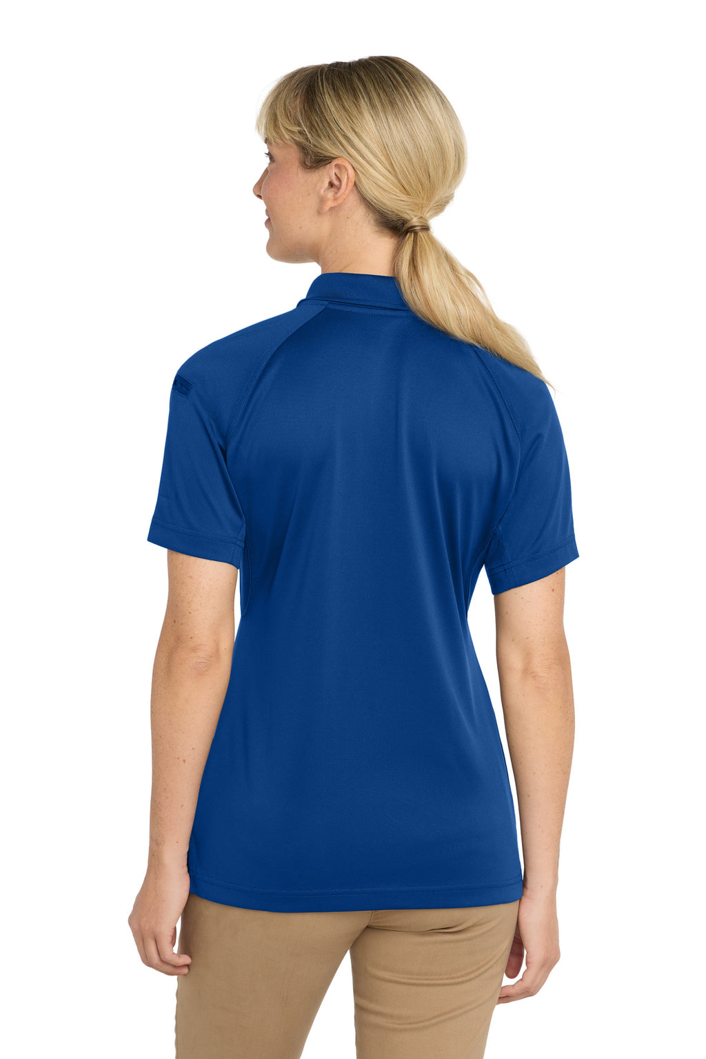 CornerStone Women's Select Snag-Proof Tactical Polo. CS411 - Royal - back
