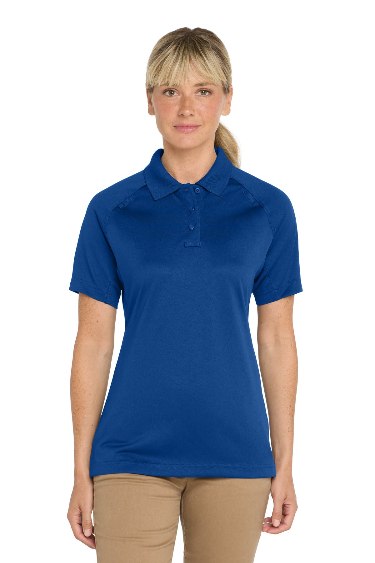 CornerStone Women's Select Snag-Proof Tactical Polo. CS411 - Royal - front