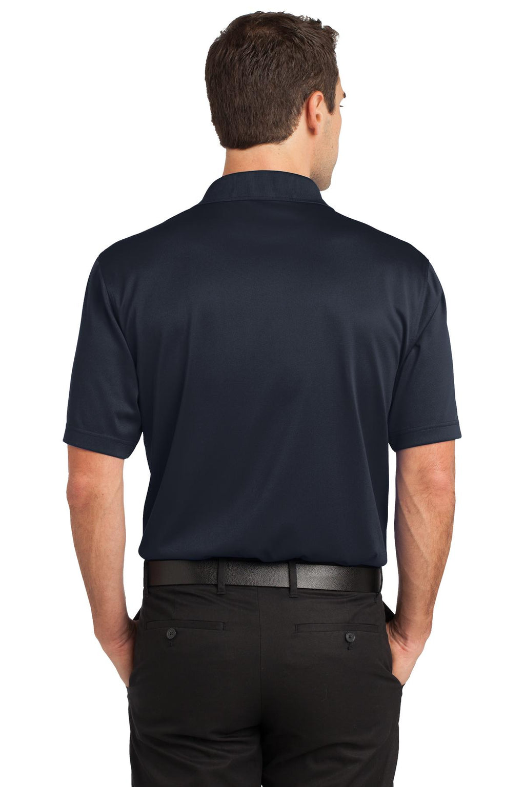 CornerStone Select Snag-Proof Pocket Polo. CS412P - Dark Navy - back
